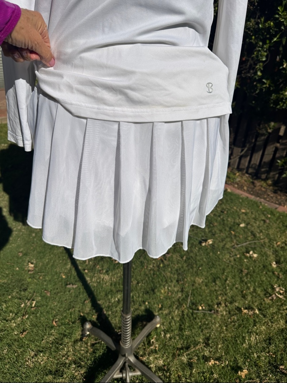 NWT Fila White Pleated Tennis Skirt